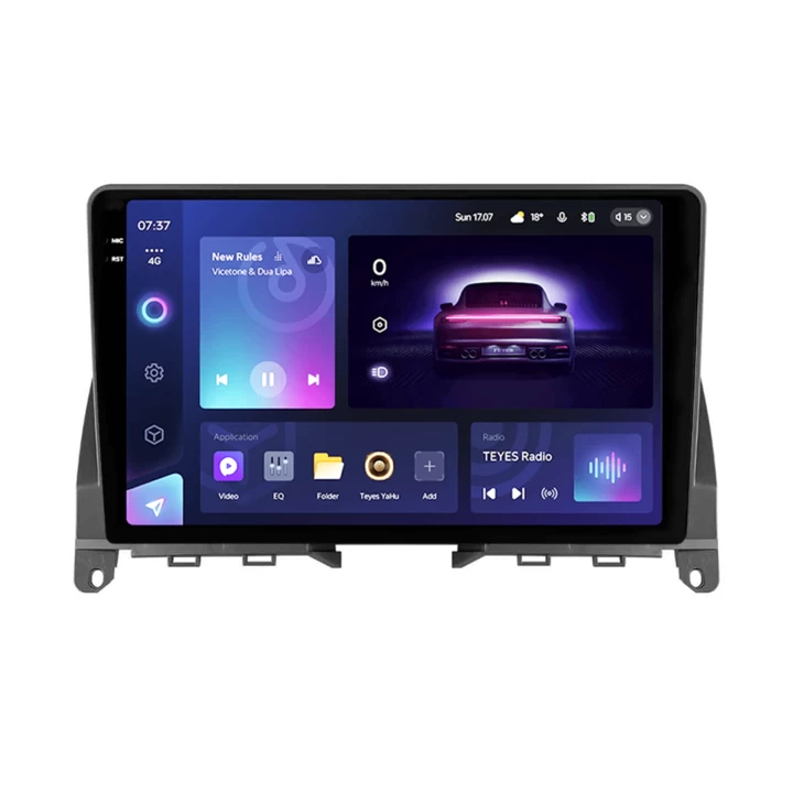 Navigatie Auto Teyes CC3 2K Mercedes-Benz C Class W204 2008-2011 6+128GB 9.5" QLED Octa-core 2Ghz Android 4G Bluetooth 5.1 DSP