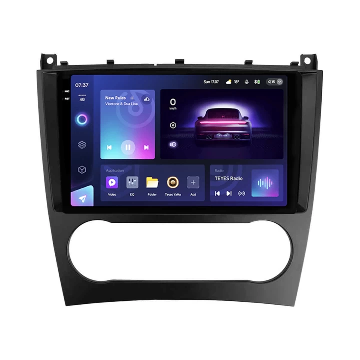 Navigatie Auto Teyes CC3 2K Mercedes-Benz C Class W203 2004-2011 4+32GB 9.5" QLED Octa-core 2Ghz Android 4G Bluetooth 5.1 DSP