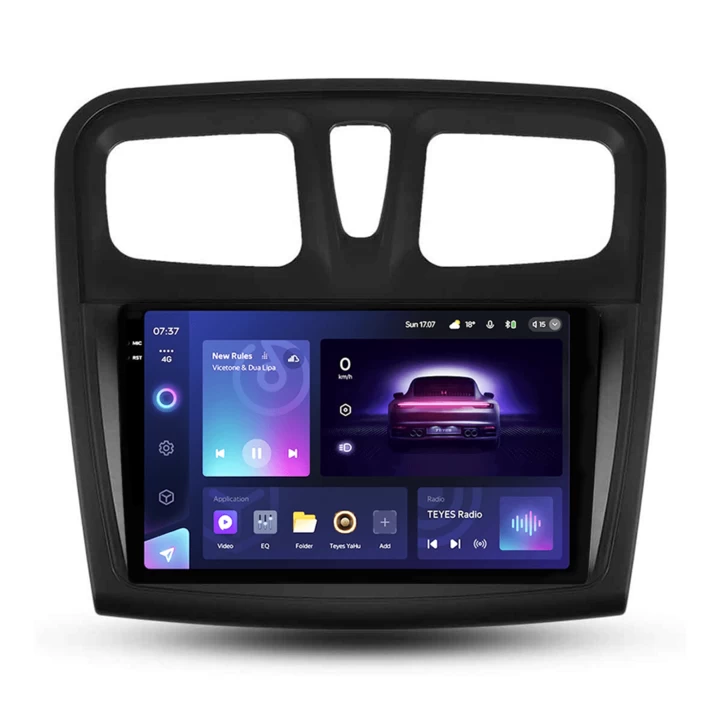 Navigatie Auto Teyes CC3 2K Dacia Logan 2 2016-2020 4+32GB 9.5" QLED Octa-core 2Ghz Android 4G Bluetooth 5.1 DSP