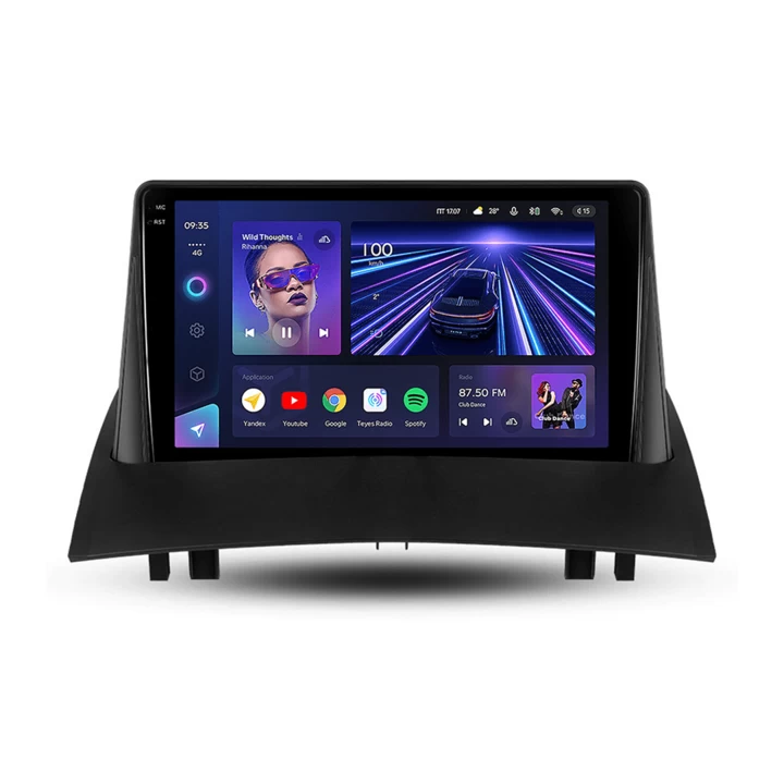 Navigatie Auto Teyes CC3 2K Renault Megane 2 2002-2009 4+32GB 9.5" QLED Octa-core 2Ghz Android 4G Bluetooth 5.1 DSP