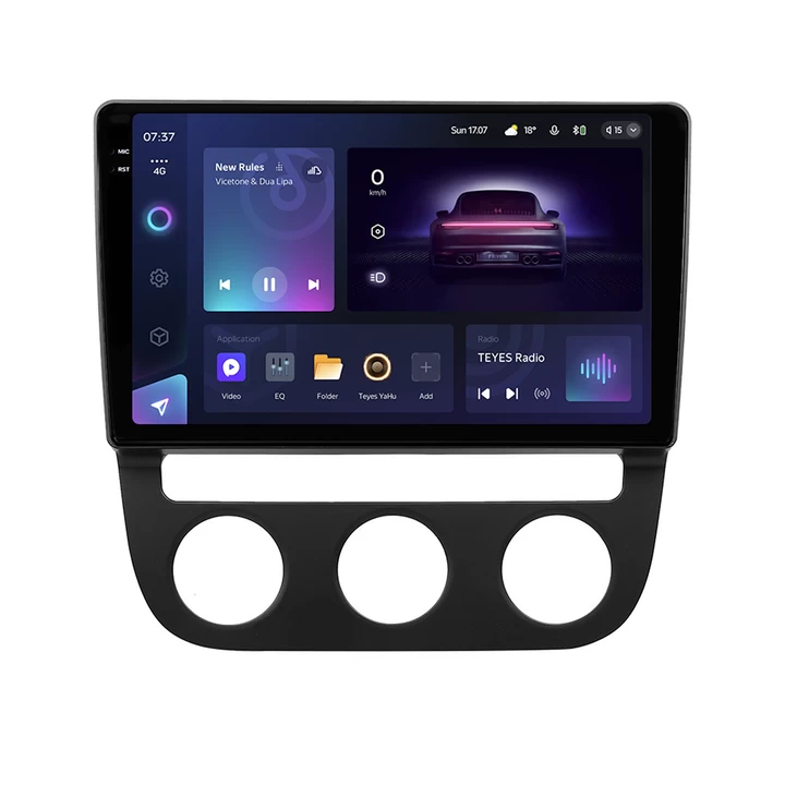 Navigatie Auto Teyes CC3 2K Volkswagen Jetta 5 2005-2010 4+32GB 10.36" QLED Octa-core 2Ghz Android 4G Bluetooth 5.1 DSP
