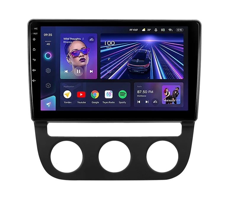 Navigatie Auto Teyes CC3 360° Volkswagen Golf 5 2005-2010 6+128GB 10.2" QLED Octa-core 1.8Ghz, Android 4G Bluetooth 5.1 DSP