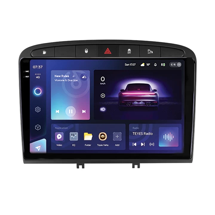 Navigatie Auto Teyes CC3 2K Peugeot 408 2012-2020 4+32GB 9.5" QLED Octa-core 2Ghz Android 4G Bluetooth 5.1 DSP