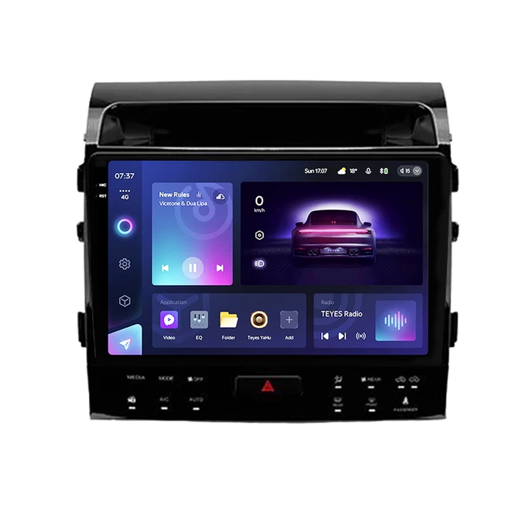 Navigatie Auto Teyes CC3 2K 360° Toyota Land Cruiser 11 J200 2007-2015 II 6+128GB 10.36" QLED Octa-core 2Ghz, Android 4G Bluetooth 5.1 DSP