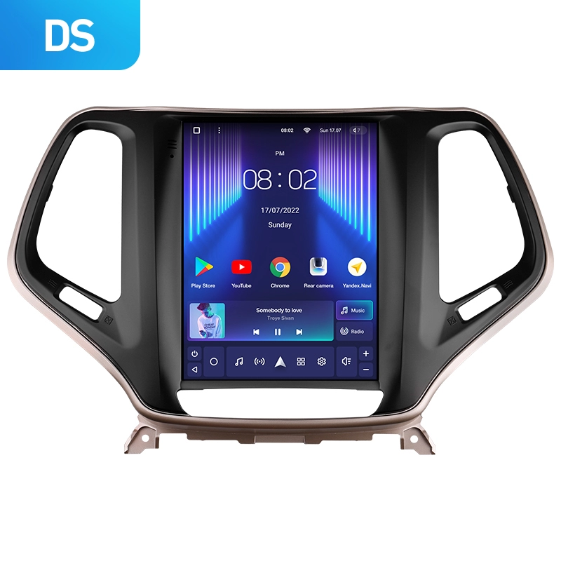 Navigatie Auto Teyes Tip Tesla TPRO 2 Jeep Cherokee 2013-2018 4+64GB 9.7" QLED Octa-core 1.8Ghz, Android 4G Bluetooth 5.1 DSP