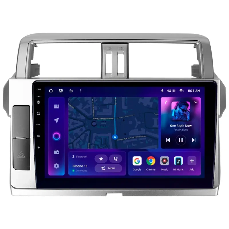 Navigatie Auto MOSS M2 Toyota Land Cruiser Prado J200 2013-2017 4+64GB 10" IPS Octa-core 1.6Ghz, Android 4G Bluetooth 5.1 DSP
