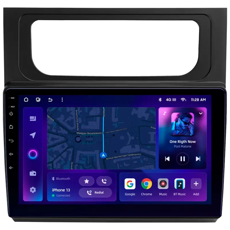 Navigatie Auto MOSS M2 Volkswagen Touran 2 2015-2023 4+64GB 10" IPS Octa-core 1.6Ghz, Android 4G Bluetooth 5.1 DSP