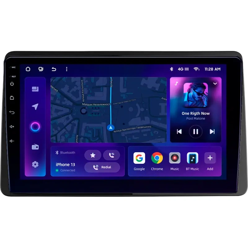 Navigatie Auto MOSS M2 Dacia Duster 2 2018-2021 4+64GB 10" IPS Octa-core 1.6Ghz, Android 4G Bluetooth 5.1 DSP