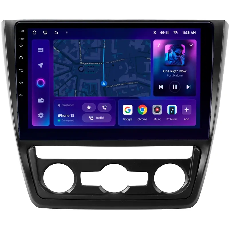 Navigatie Auto MOSS M2 Skoda Yeti 2014-2017 4+64GB 10" IPS Octa-core 1.6Ghz, Android 4G Bluetooth 5.1 DSP