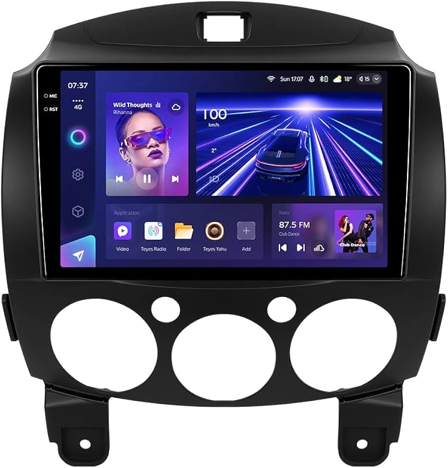 Navigatie Auto Teyes CC3 2K Mazda Demio 2007-2014 4+32GB 9.5" QLED Octa-core 2Ghz, Android 4G Bluetooth 5.1 DSP