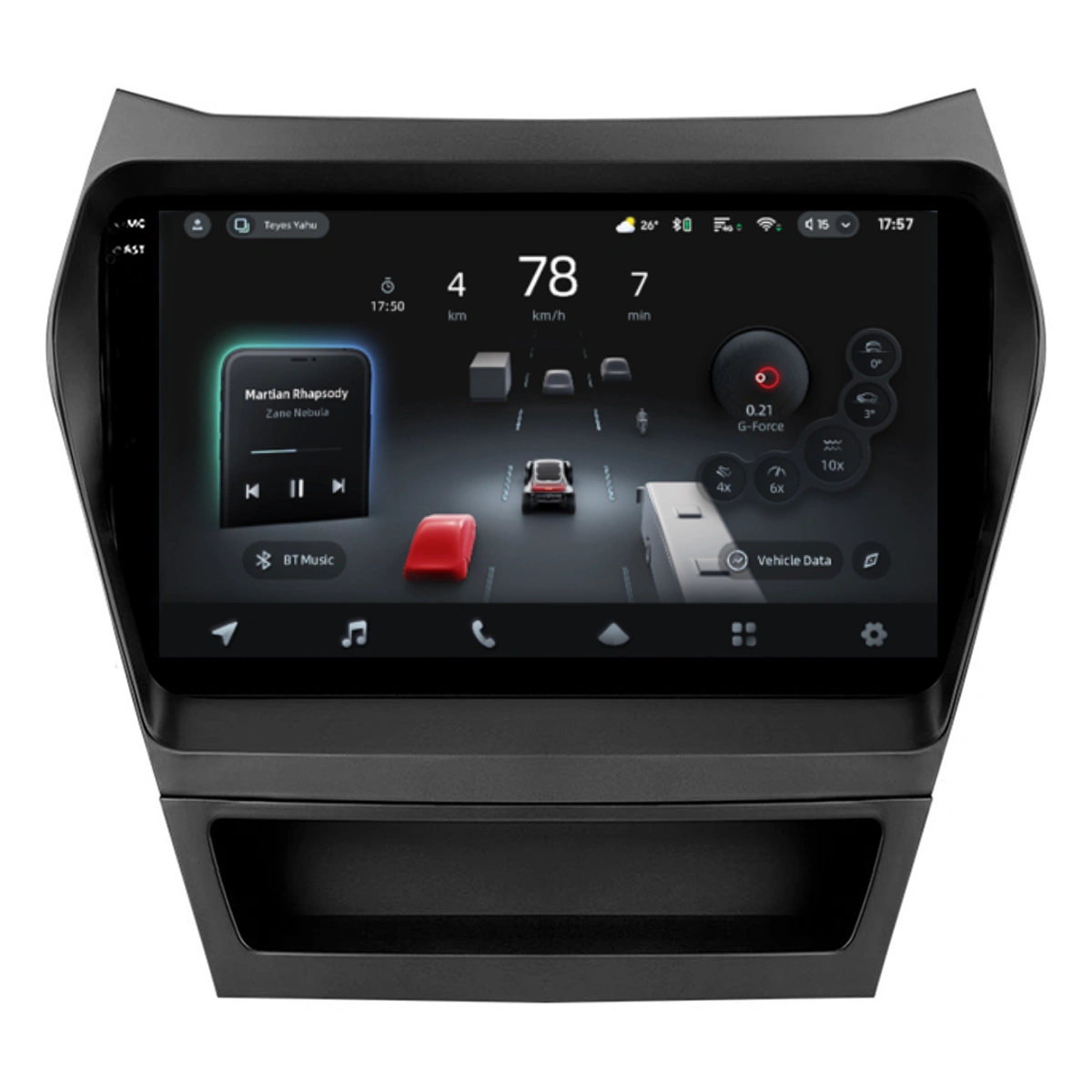 Navigatie Auto cu Asistenta AI Teyes CC4 PRO Hyundai Tucson 1 2004-2009 8+128GB 10.36" QLED, Android 13, 5G, 7.1 DSP, CarPlay