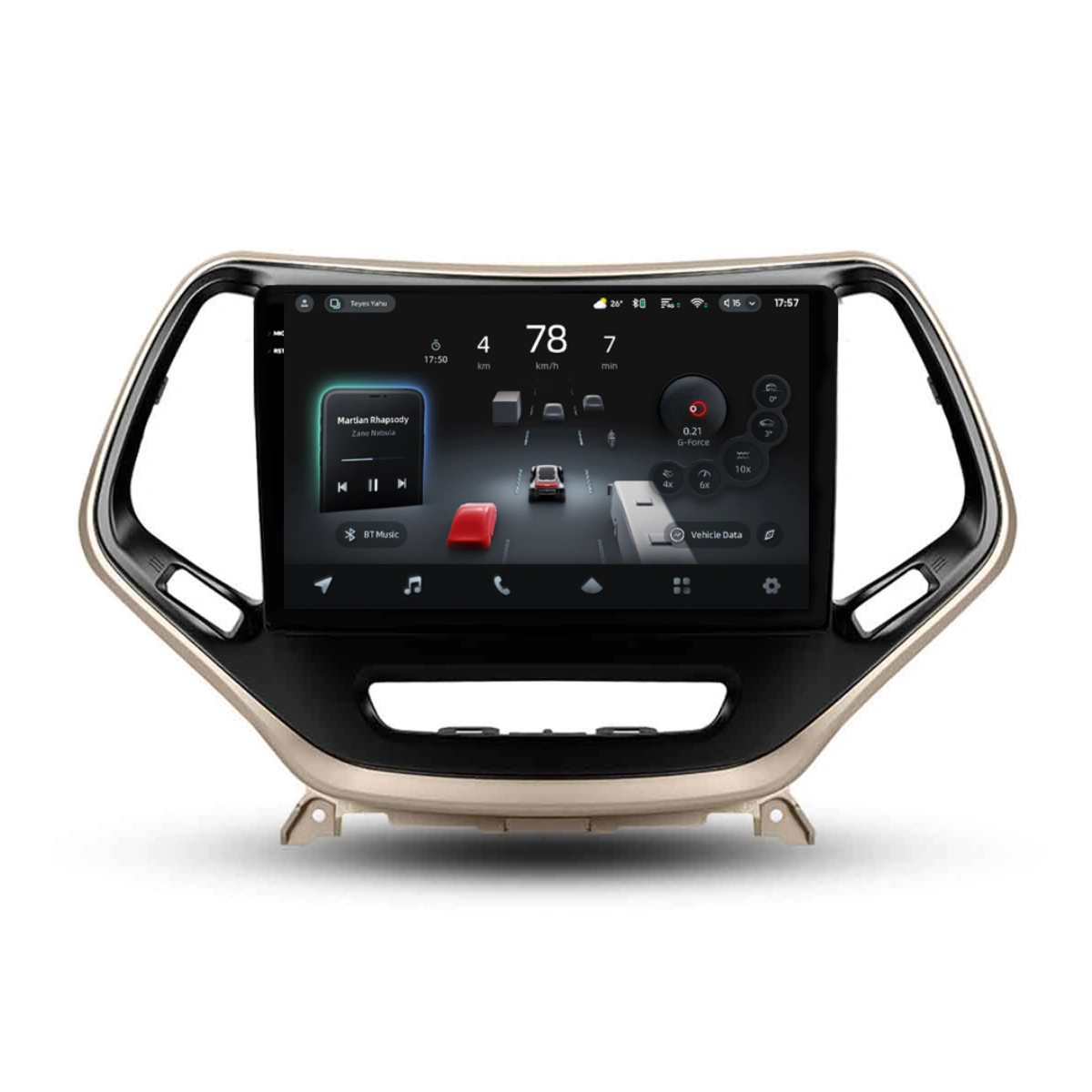 Navigatie Auto cu Asistenta AI Teyes CC4 PRO Jeep Cherokee 5 2015-2018 8+128GB 10.36" QLED, Android 13, 5G, 7.1 DSP, CarPlay