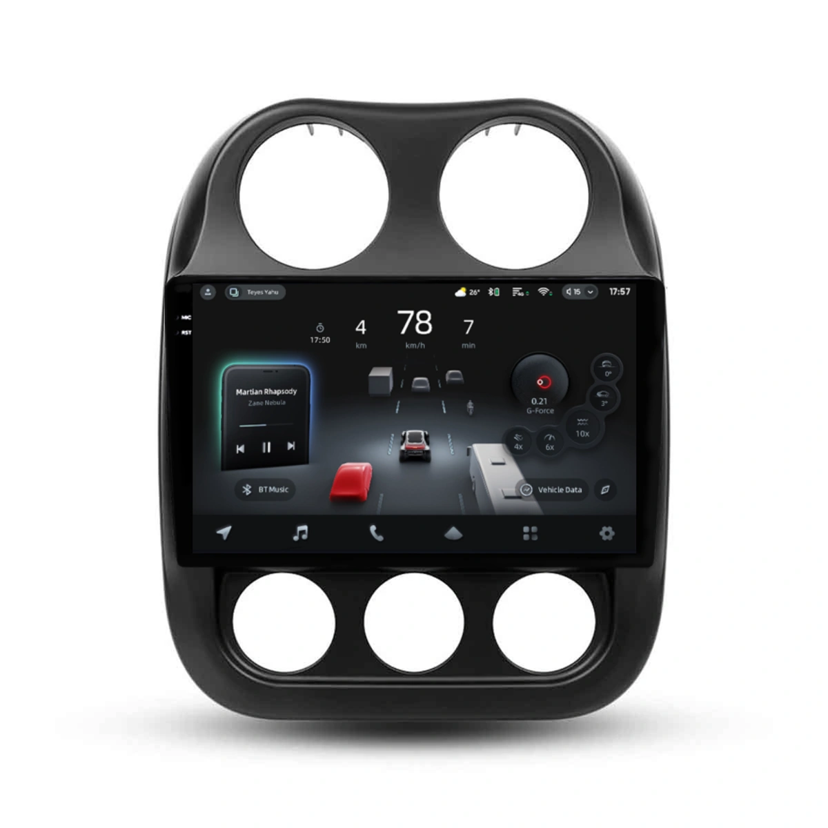 Navigatie Auto cu Asistenta AI Teyes CC4 PRO Jeep Compass 1 2009-2015 8+128GB 10.36" QLED, Android 13, 5G, 7.1 DSP, CarPlay