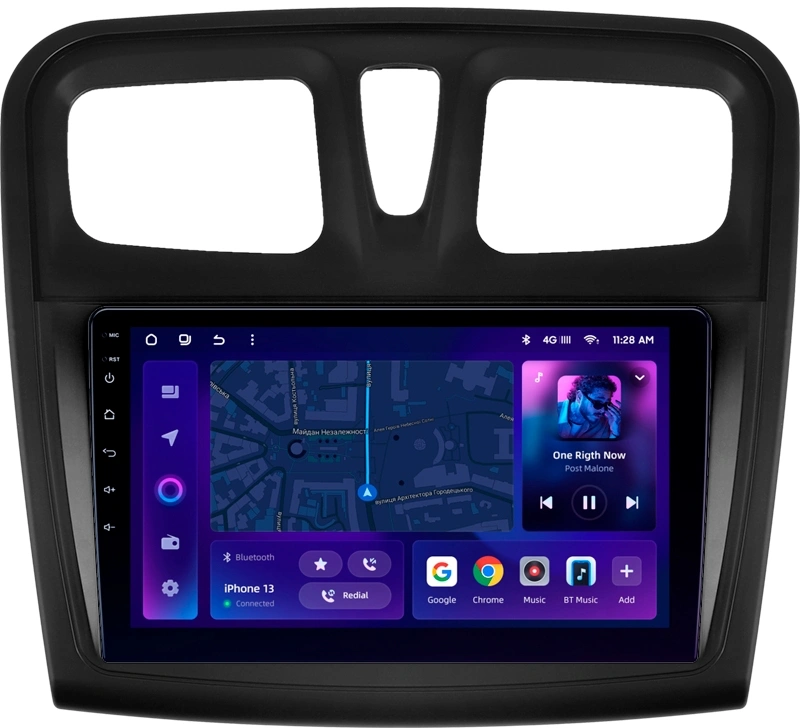 Navigatie Auto MOSS M3 Dacia Logan 2 2016-2020 4+32GB 9" QLED Octa-core 2Ghz, Android 4G Bluetooth 5.1 DSP