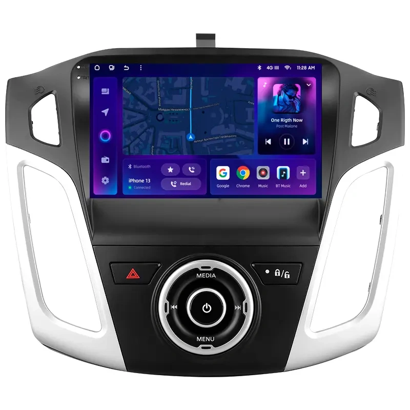 Navigatie Auto MOSS M3 Ford Focus 3 2010-2018 4+32GB 9" QLED Octa-core 2Ghz, Android 4G Bluetooth 5.1 DSP