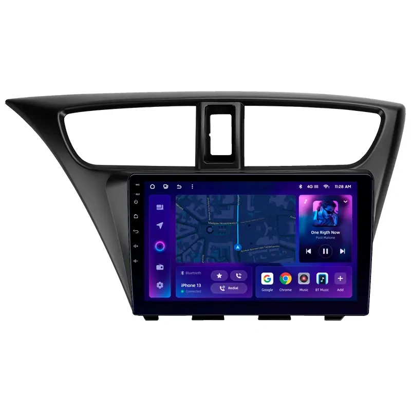 Navigatie Auto MOSS M3 Honda Civic 9 2011-2017 4+32GB 9" QLED Octa-core 2Ghz, Android 4G Bluetooth 5.1 DSP