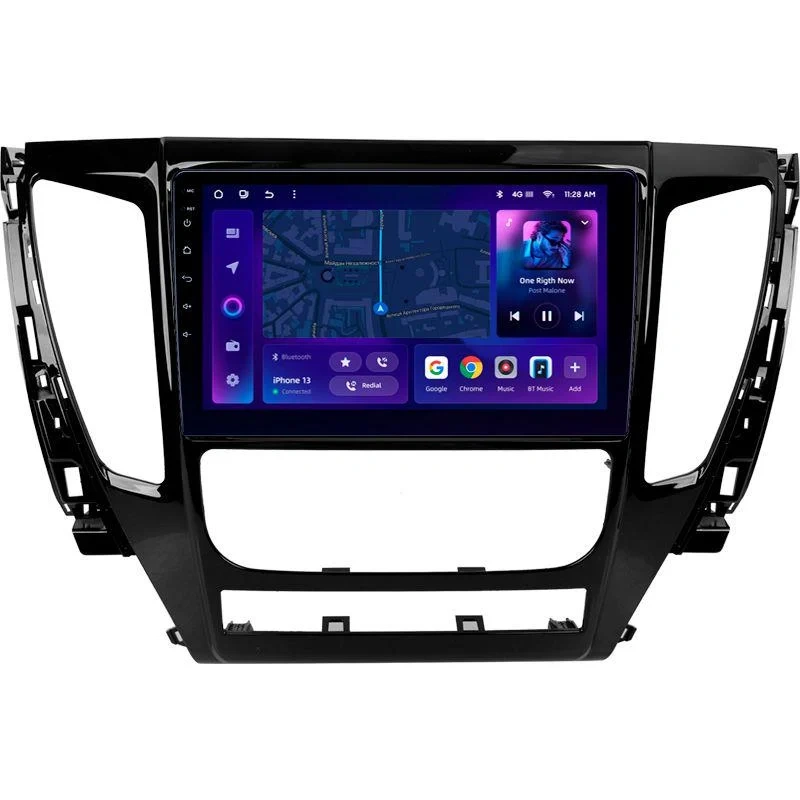 Navigatie Auto MOSS M3 Mitsubishi Pajero Sport 3 2016-2018 4+32GB 9" QLED Octa-core 2Ghz, Android 4G Bluetooth 5.1 DSP
