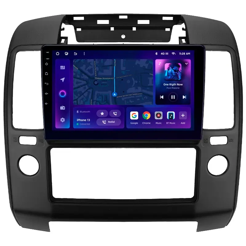 Navigatie Auto MOSS M3 Nissan Navara 3 D40 2004-2010 4+32GB 9" QLED Octa-core 2Ghz, Android 4G Bluetooth 5.1 DSP