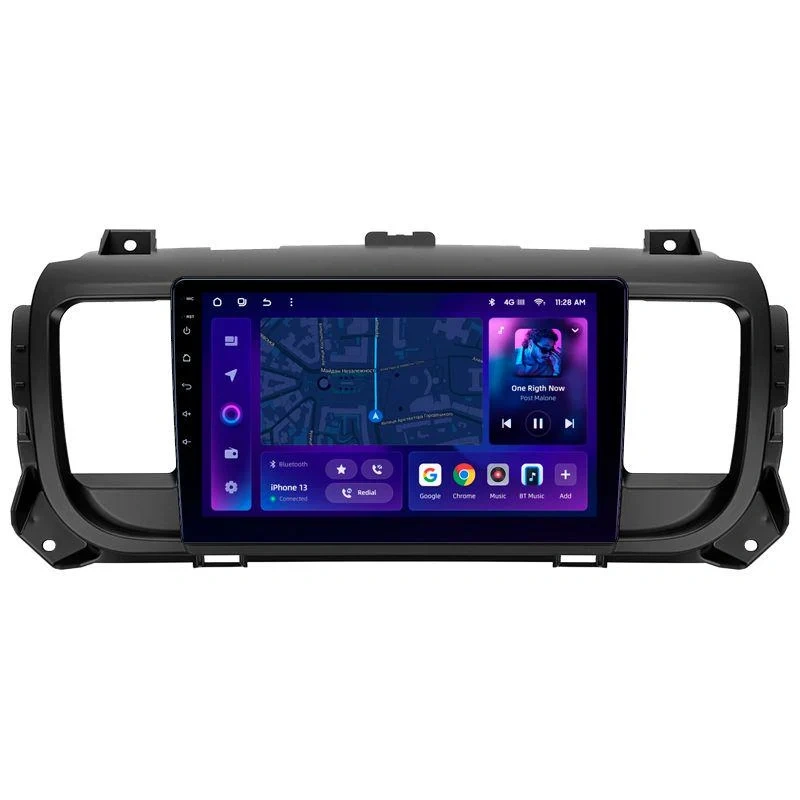 Navigatie Auto MOSS M3 Peugeot Traveller 2016-2021 4+32GB 9" QLED Octa-core 2Ghz, Android 4G Bluetooth 5.1 DSP