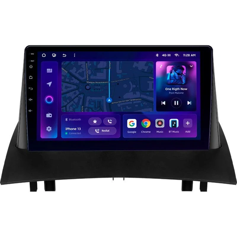 Navigatie Auto MOSS M3 Renault Megane 2 2002-2009 4+32GB 9" QLED Octa-core 2Ghz, Android 4G Bluetooth 5.1 DSP