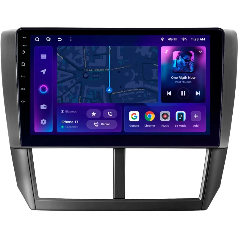 Navigatie Auto MOSS M3 Subaru Impreza 2007-2011 4+32GB 9" QLED Octa-core 2Ghz, Android 4G Bluetooth 5.1 DSP