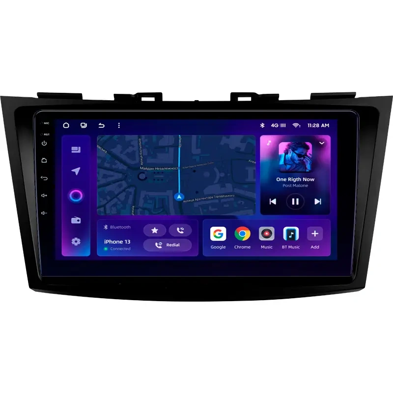 Navigatie Auto MOSS M3 Suzuki Swift 4 2011-2017 4+32GB 9" QLED Octa-core 2Ghz, Android 4G Bluetooth 5.1 DSP