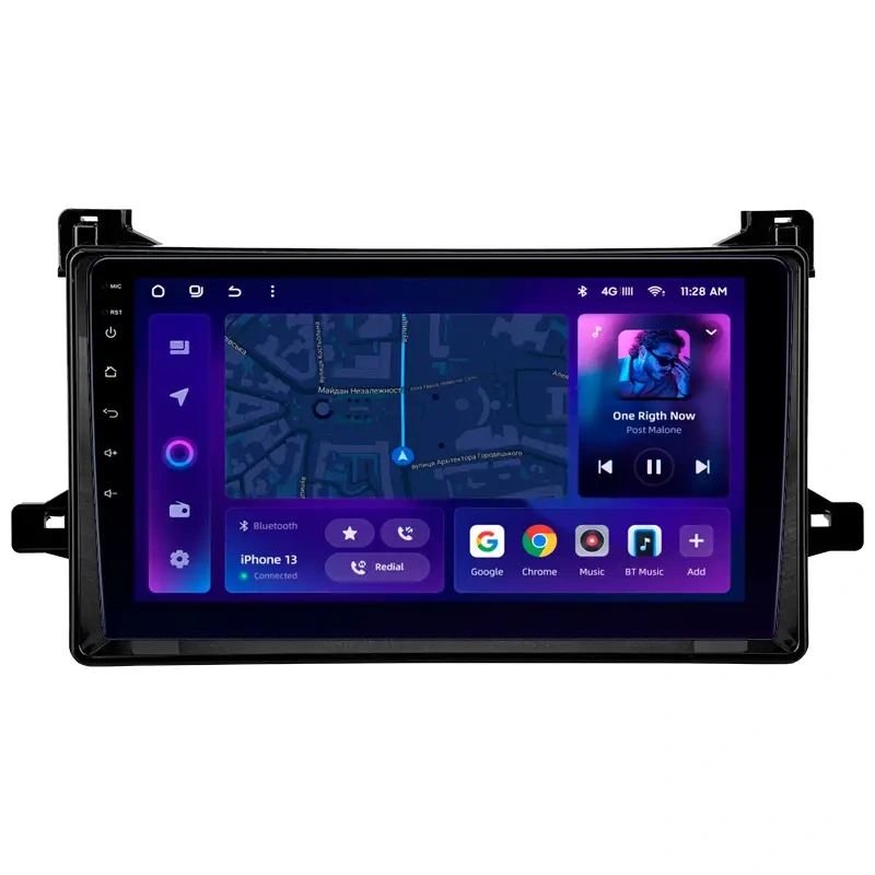 Navigatie Auto MOSS M3 Toyota Prius XW50 2015-2020 4+32GB 9" QLED Octa-core 2Ghz, Android 4G Bluetooth 5.1 DSP
