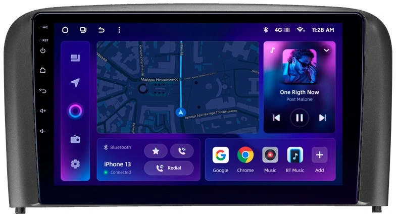 Navigatie Auto MOSS M3 Volvo S80 1998-2006 4+32GB 9" QLED Octa-core 2Ghz, Android 4G Bluetooth 5.1 DSP