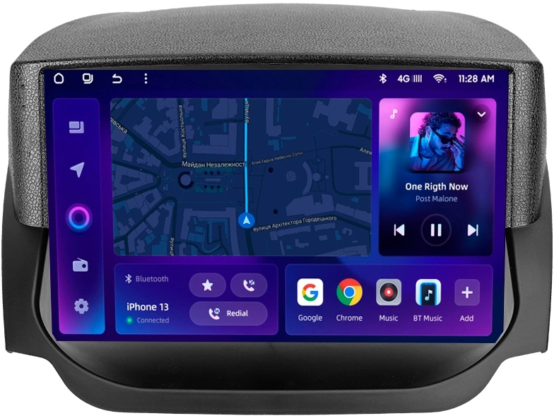 Navigatie Auto MOSS M3 Ford EcoSport 2014-2023 4+32GB 9" QLED Octa-core 2Ghz, Android 4G Bluetooth 5.1 DSP