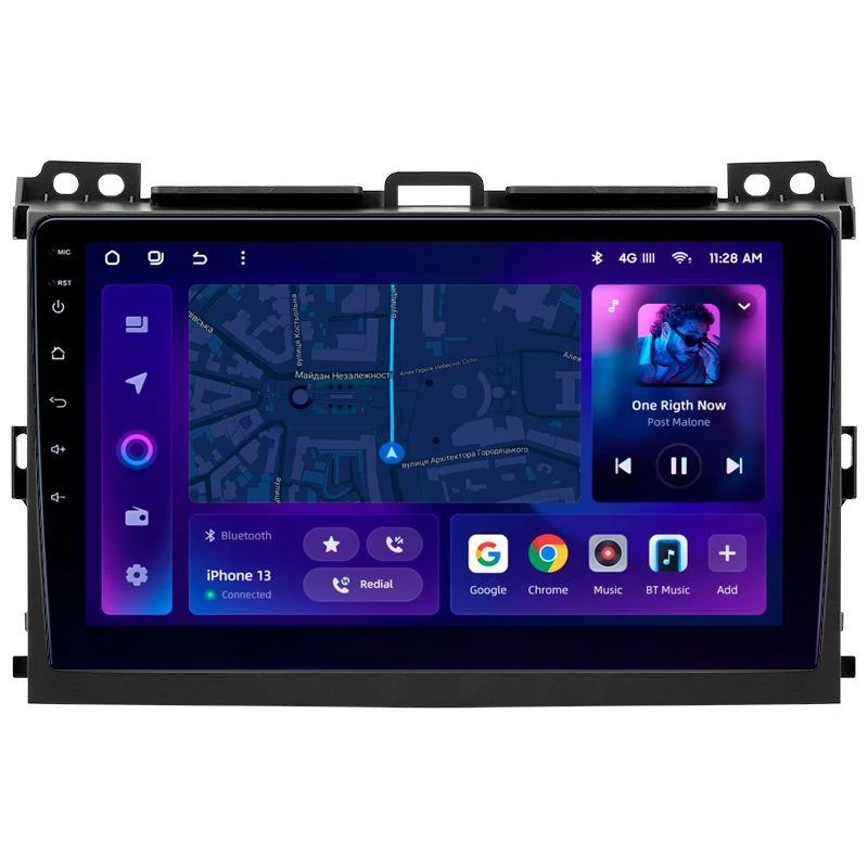 Navigatie Auto MOSS M3 Toyota Land Cruiser Prado J120 2002-2009 4+32GB 9" QLED Octa-core 2Ghz, Android 4G Bluetooth 5.1 DSP