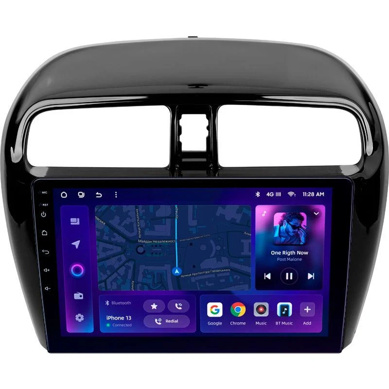 Navigatie Auto MOSS M3 Mitsubishi Mirage 2012-2023 4+32GB 9" QLED Octa-core 2Ghz, Android 4G Bluetooth 5.1 DSP