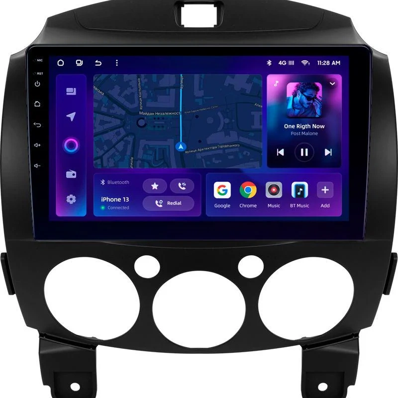 Navigatie Auto MOSS M3 Mazda Demio 2007-2014 4+32GB 9" QLED Octa-core 2Ghz, Android 4G Bluetooth 5.1 DSP