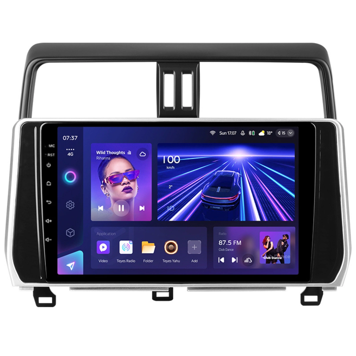 Navigatie Auto Teyes CC3 360° Toyota Land Cruiser Prado J150 2018-2020 6+128GB 10.2" QLED Octa-core 1.8Ghz, Android 4G Bluetooth 5.1 DSP