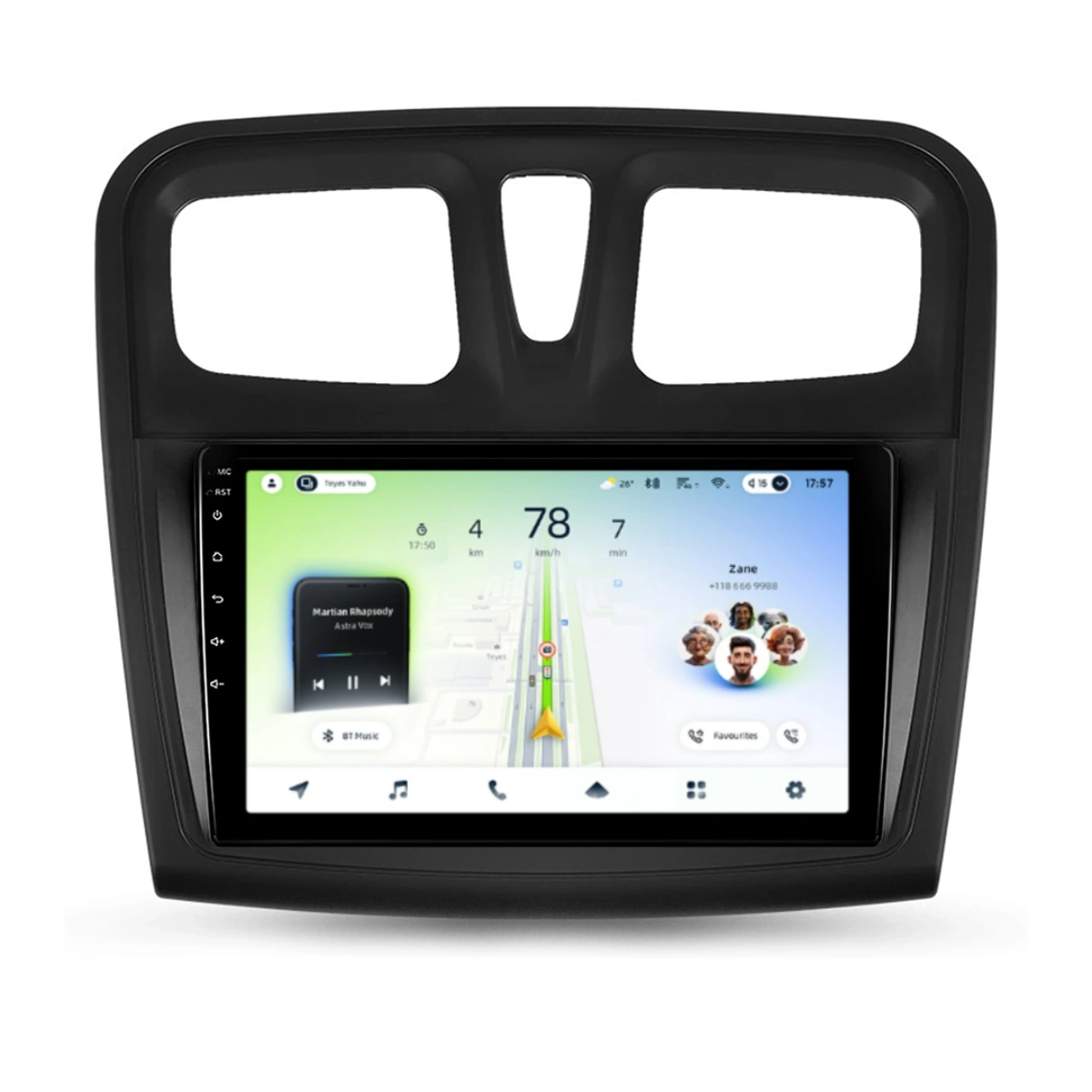 Navigatie Auto Teyes CC4L DTS Dacia Sandero 2 2012-2016 6+64GB 9" QLED Qualcomm 2Ghz, Android 4G Bluetooth 5.1 DSP