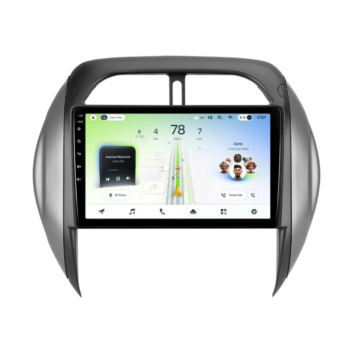 Navigatie Auto Teyes CC4L DTS Toyota RAV4 2 XA20 2003-2005 6+64GB 9" QLED Qualcomm 2Ghz, Android 4G Bluetooth 5.1 DSP