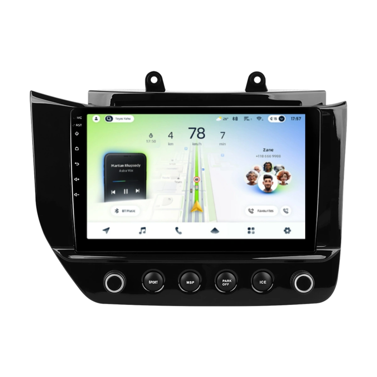 Navigatie Auto Teyes CC4L DTS Maserati GranTurismo 2007-2019 6+64GB 9" QLED Qualcomm 2Ghz, Android 4G Bluetooth 5.1 DSP