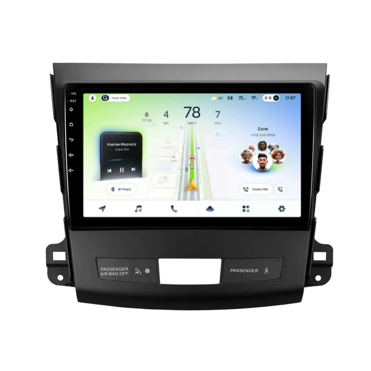 Navigatie Auto Teyes CC4L DTS Citroen C-Crosser 2007-2012 6+64GB 9" QLED Qualcomm 2Ghz, Android 4G Bluetooth 5.1 DSP