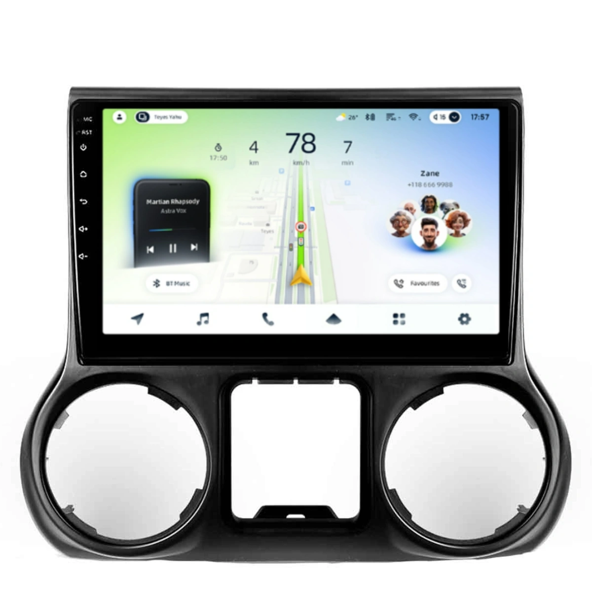 Navigatie Auto Teyes CC4L DTS Jeep Wrangler 3 2010-2018 6+64GB 10.2" QLED Qualcomm 2Ghz, Android 4G Bluetooth 5.1 DSP