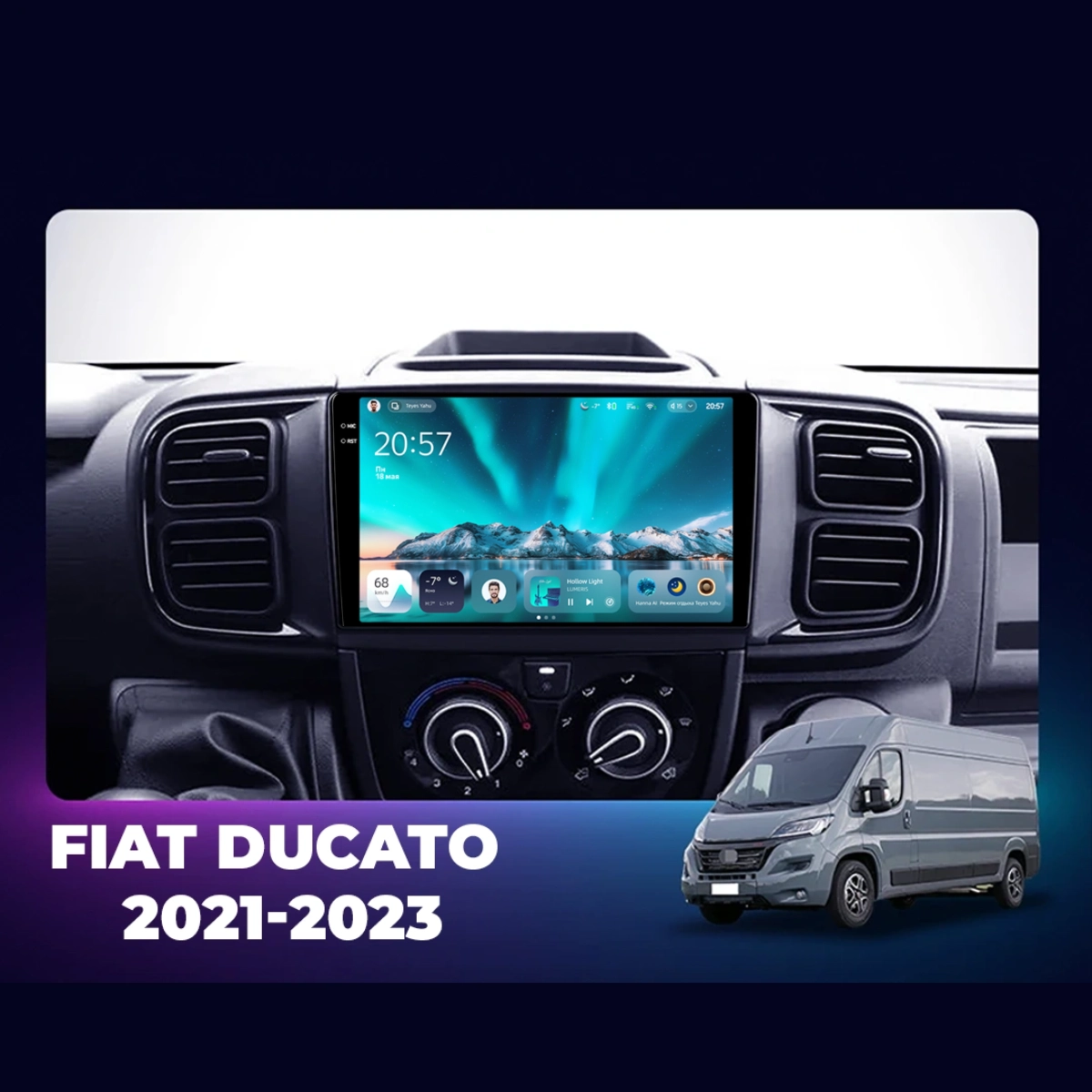 Navigatie Auto Teyes CC4 Fiat Ducato 2022-2023 6+64GB 9.5" QLED Octa-core 2.7Ghz, Android 4G Bluetooth 5.1 DSP